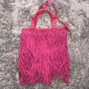 Pretty Pink FRINGE crossbody bag 💕